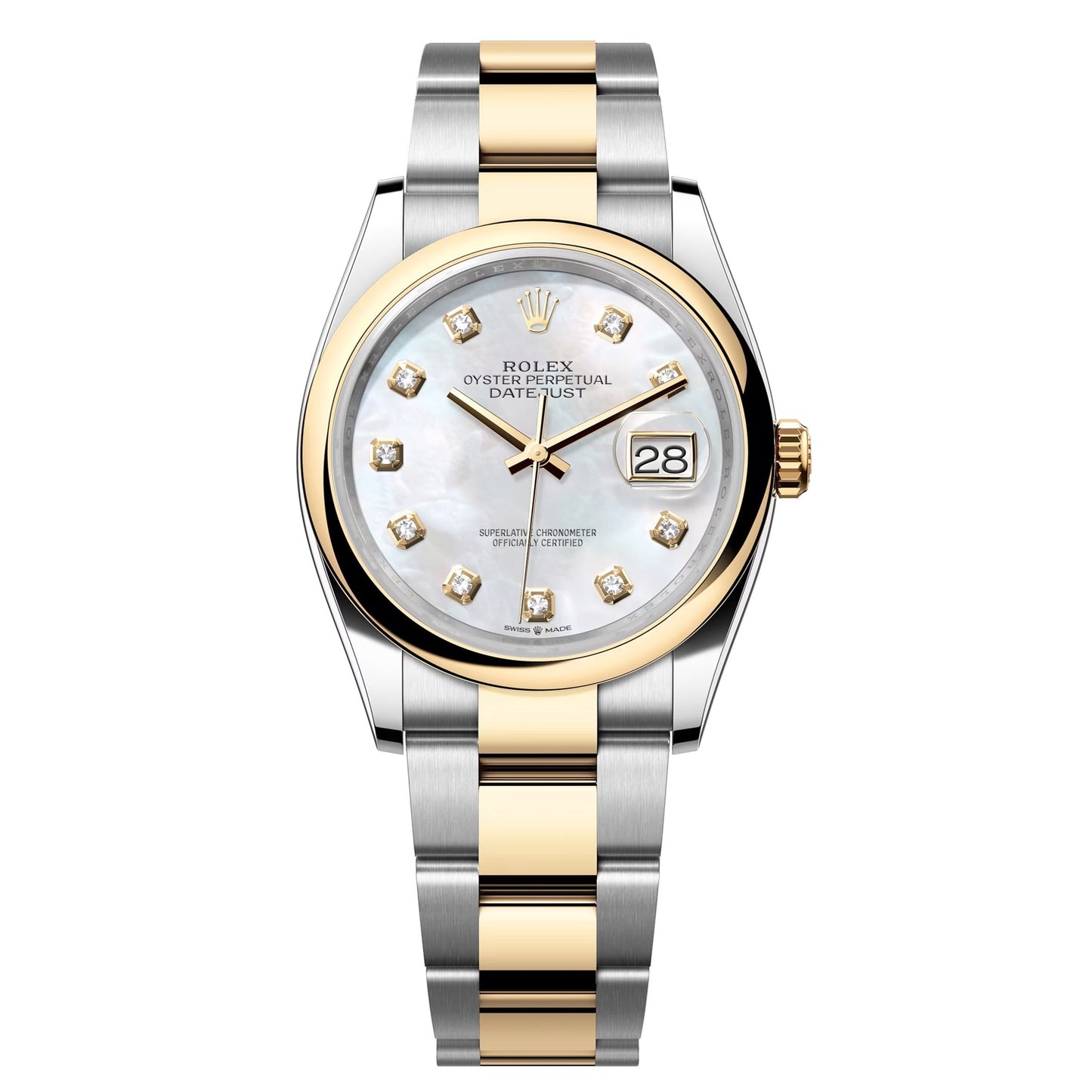 datejust 36 steel & yellow gold