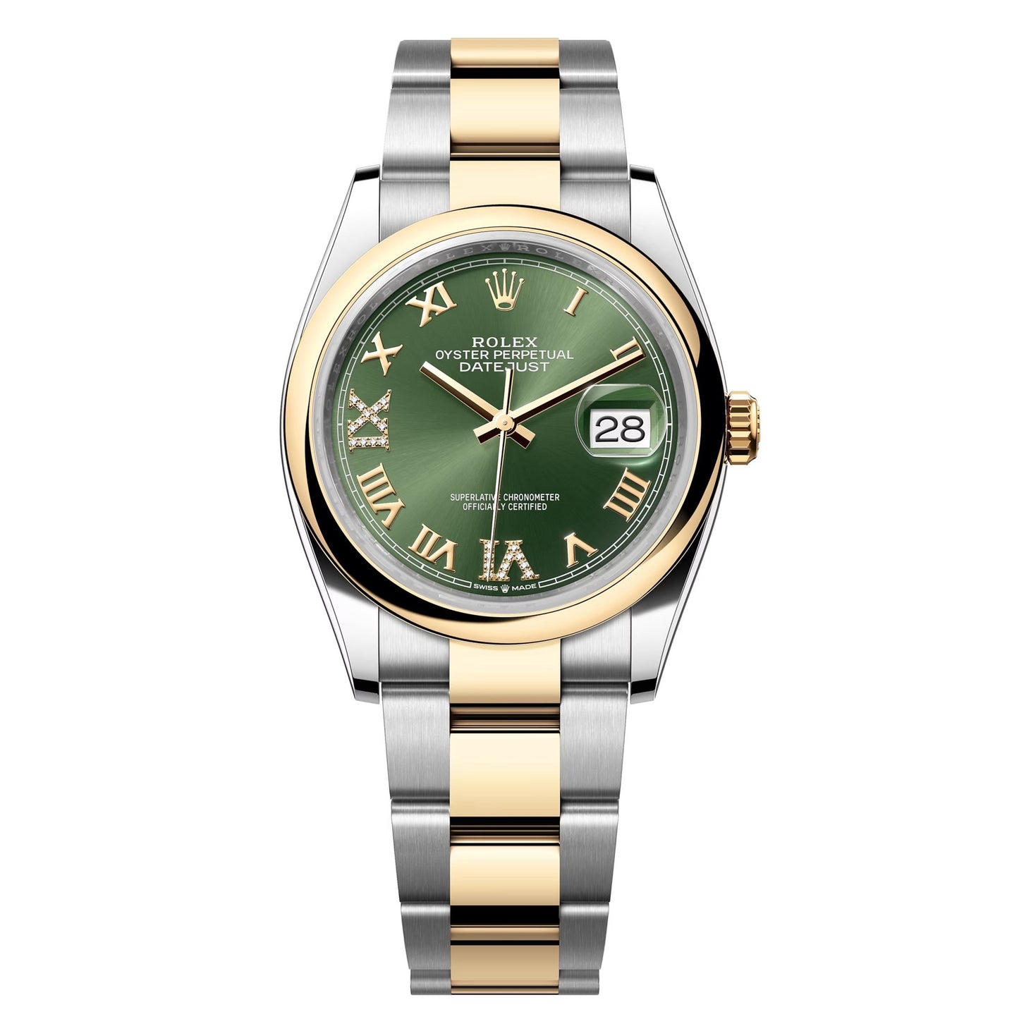 datejust 36 steel & yellow gold