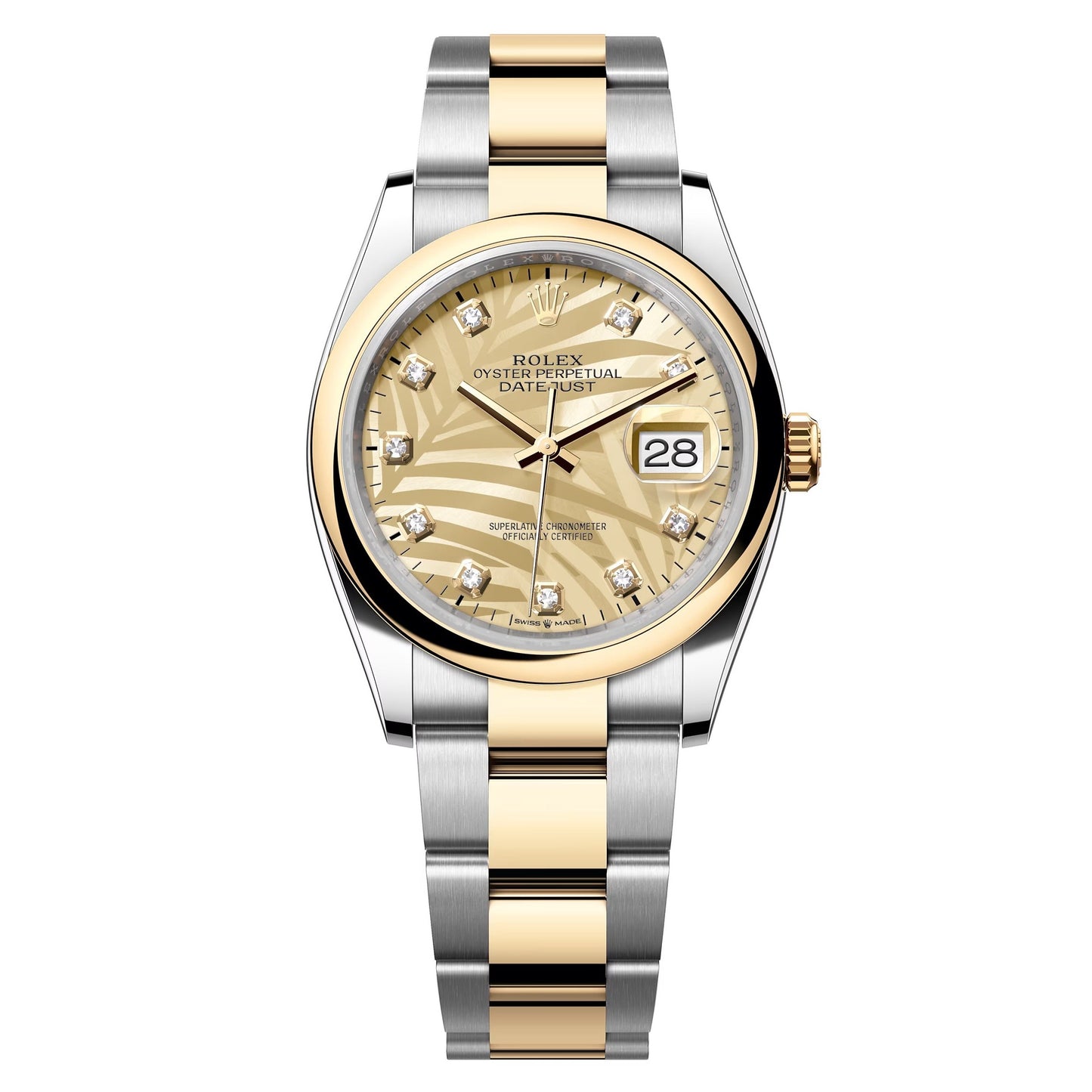 datejust 36 steel & yellow gold