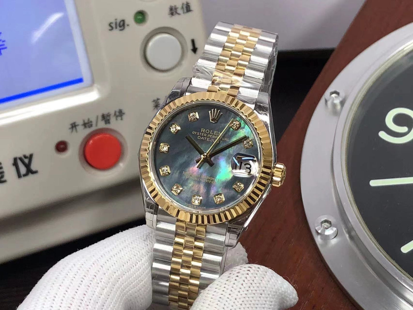 rolex datejust 31 steel and yellow gold