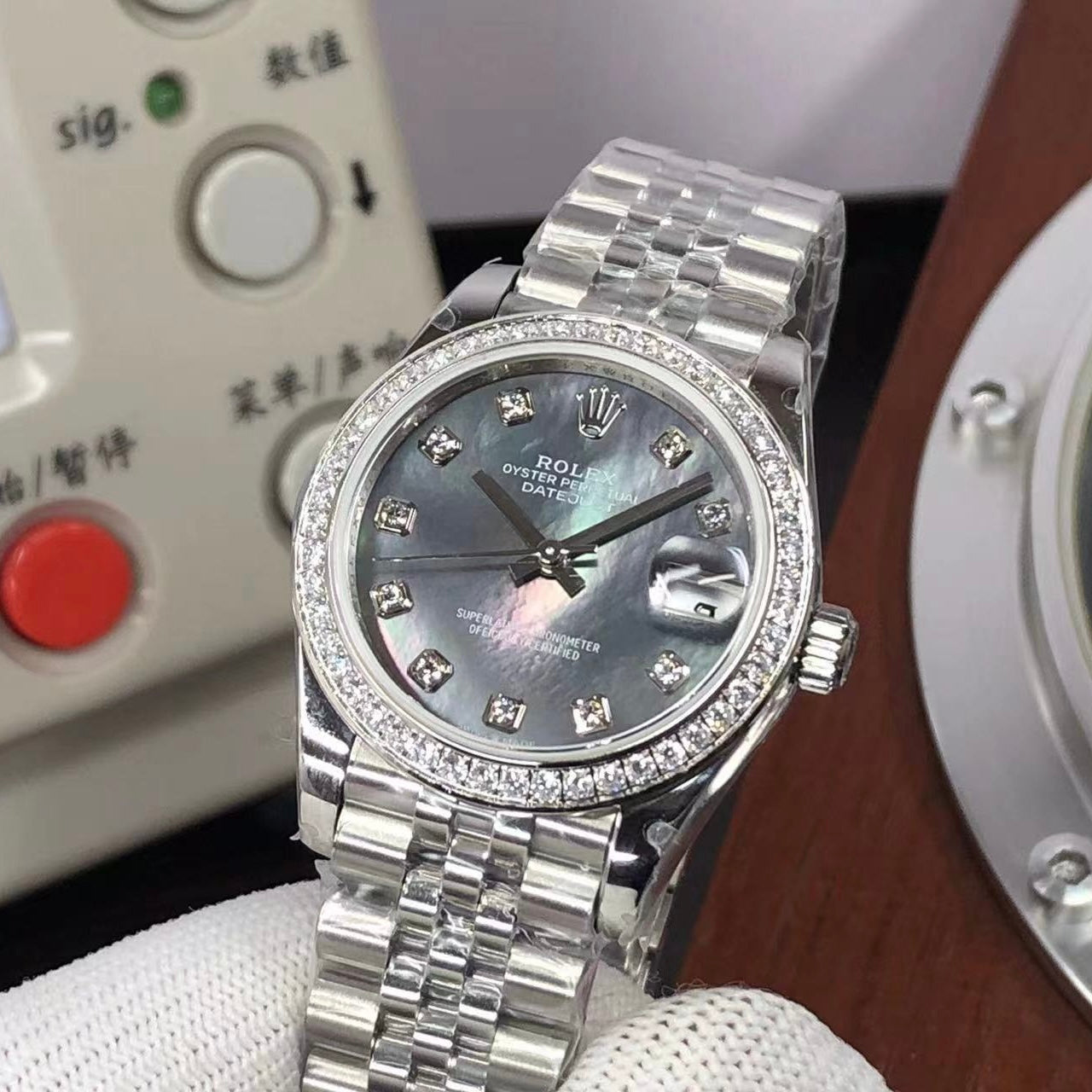 rolex datejust 31 diamonds