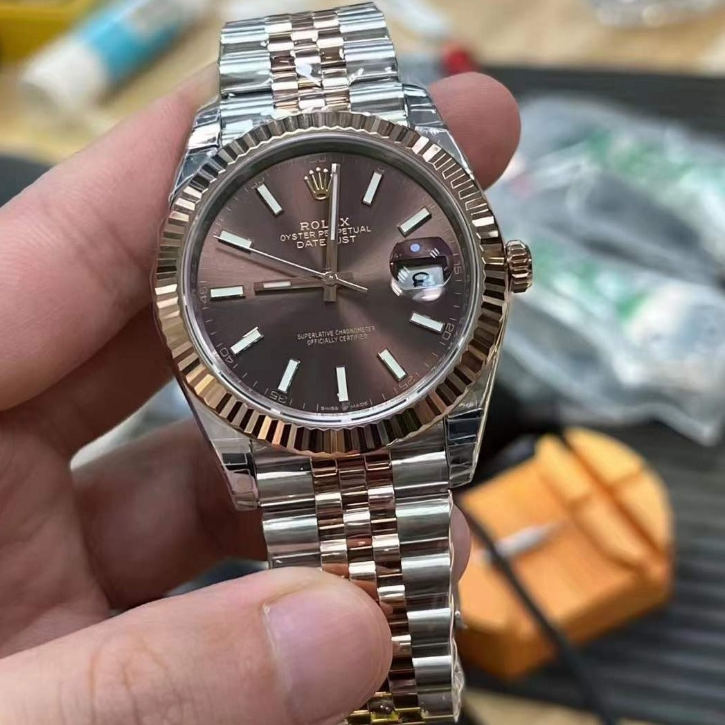 datejust 36 steel & rose gold jubilee