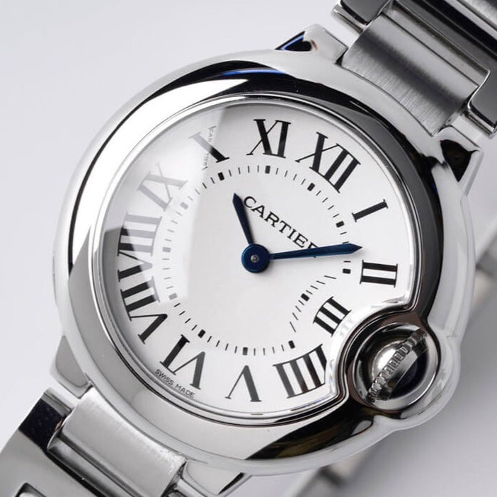 White Ballon 28mm Watch | Cartier Ballon Watch | luxurygroup