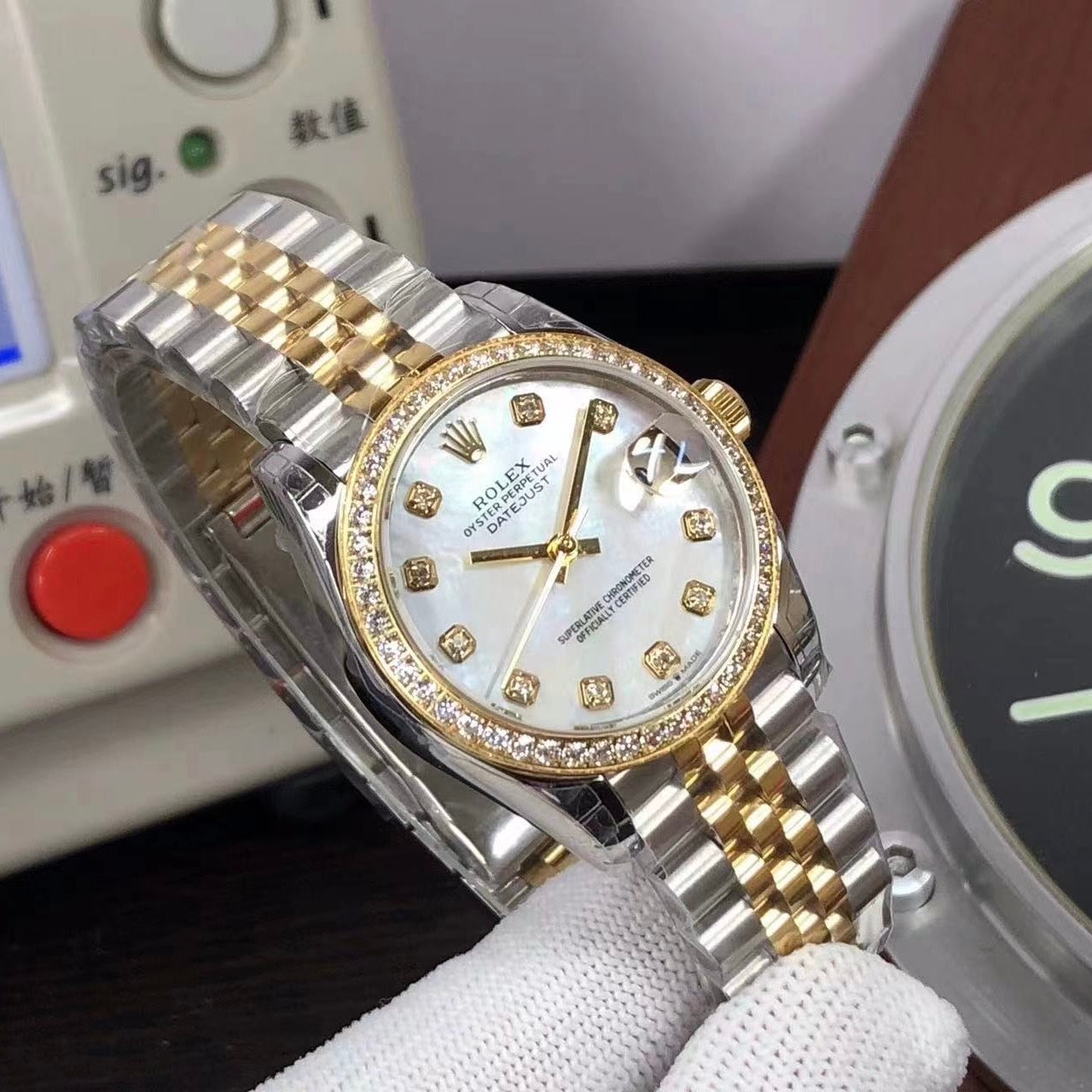 rolex datejust 31 diamonds