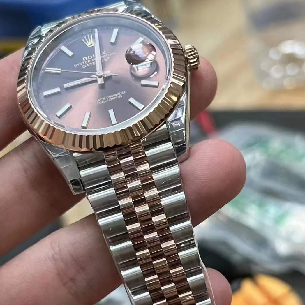 datejust 36 steel & rose gold jubilee