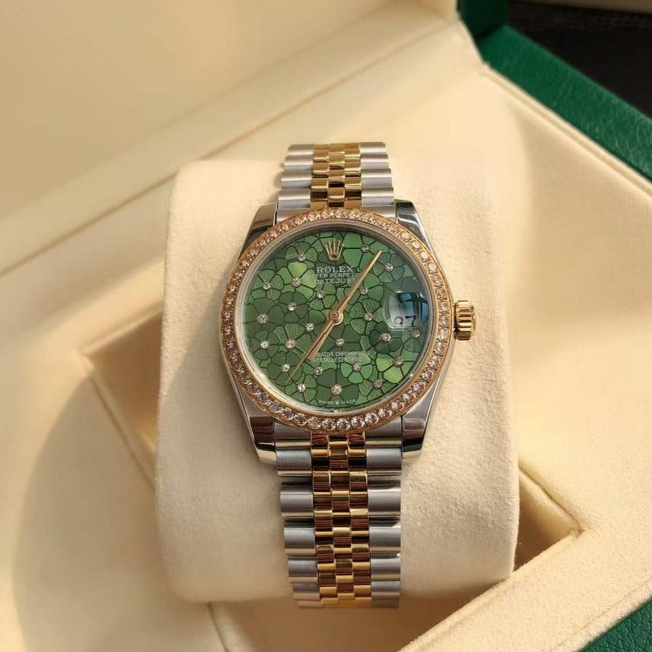 rolex datejust 31 steel and yellow gold