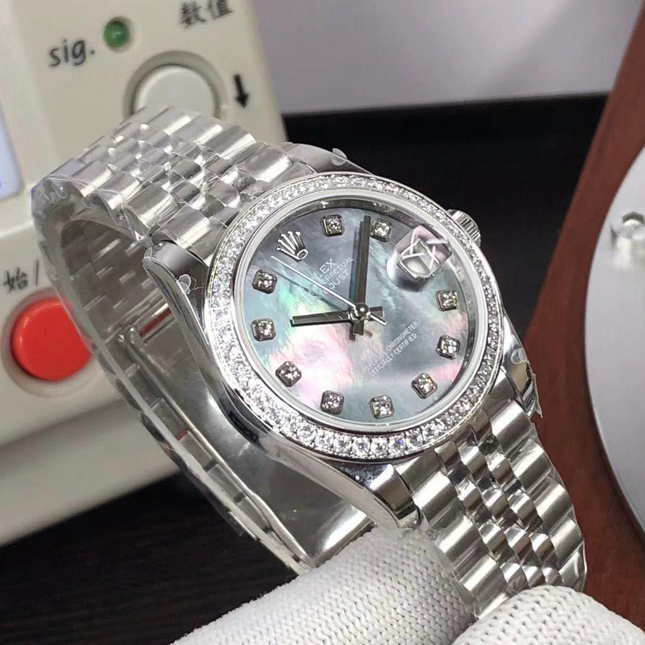 rolex datejust 31 diamonds