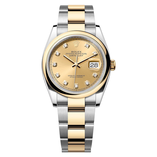 datejust 36 steel & yellow gold