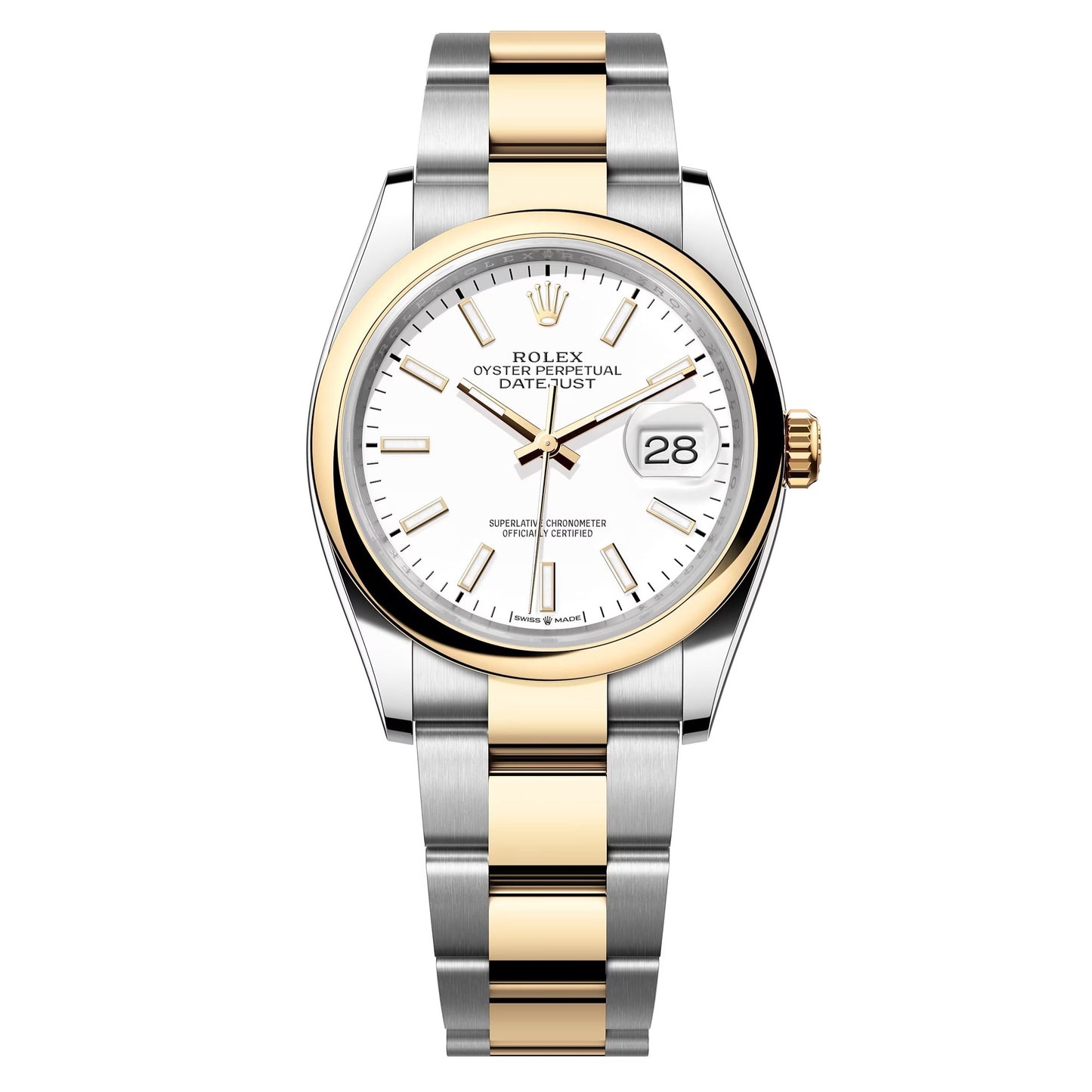 datejust 36 steel & yellow gold