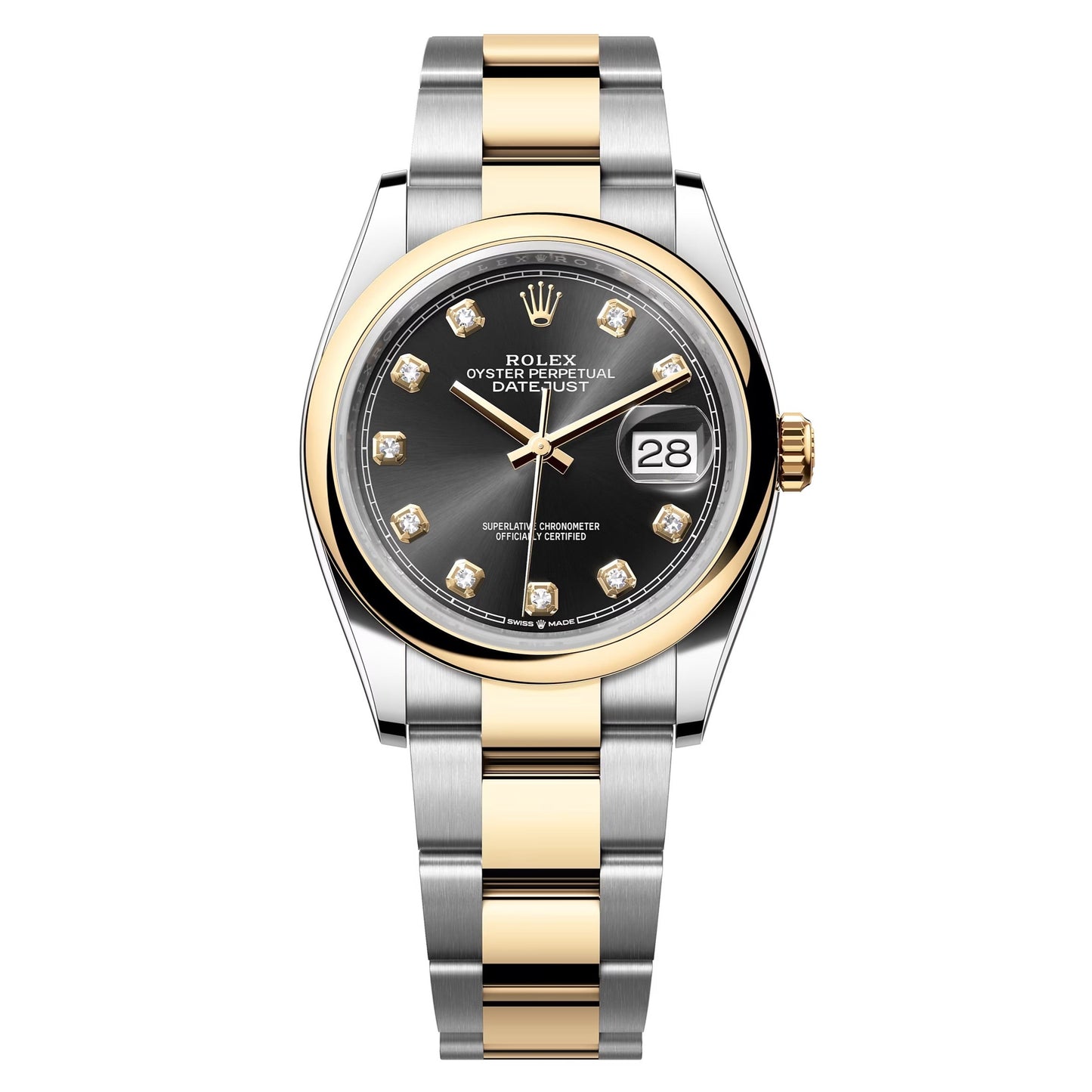 datejust 36 steel & yellow gold