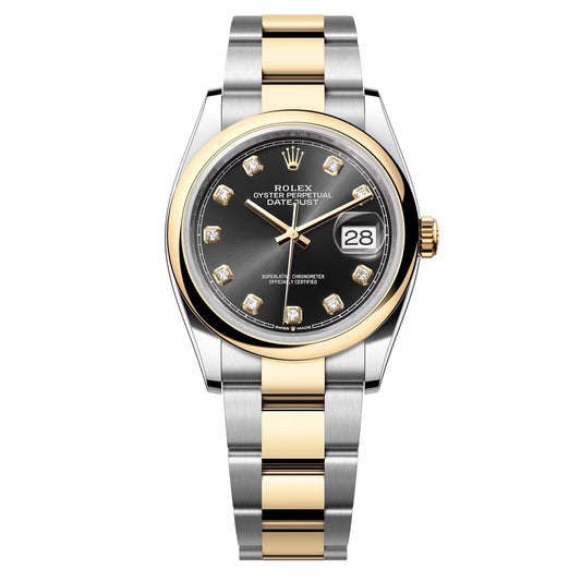 datejust 36 steel & yellow gold domed