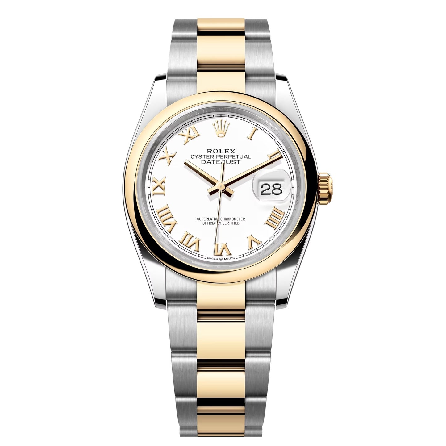 datejust 36 steel & yellow gold