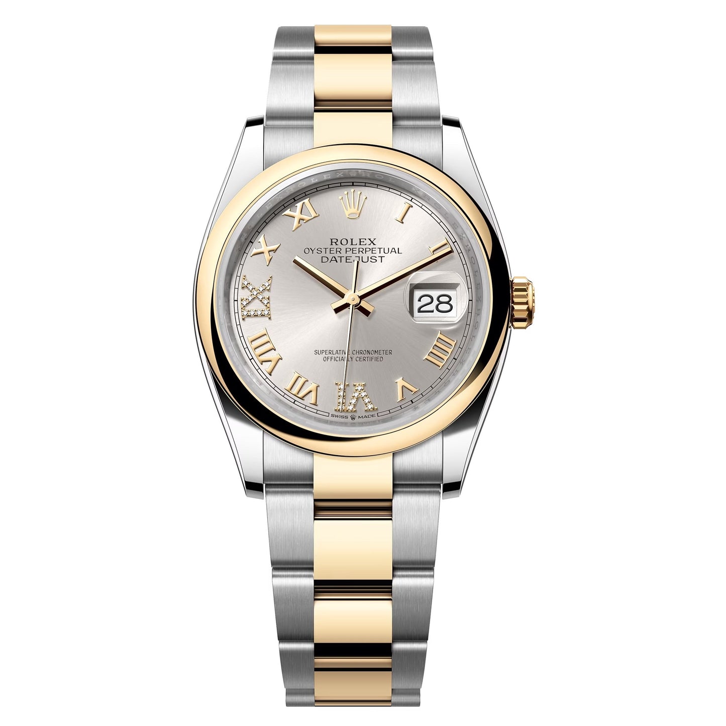 datejust 36 steel & yellow gold