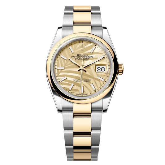datejust 36 steel & yellow gold