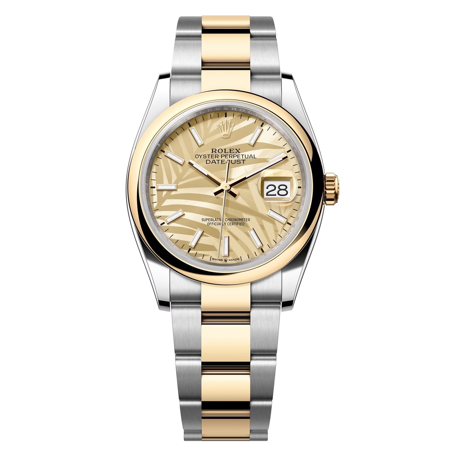 datejust 36 steel & yellow gold domed