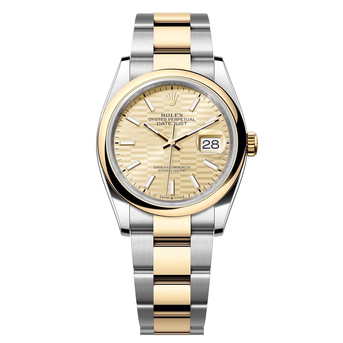 datejust 36 steel & yellow gold