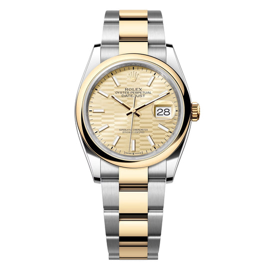 datejust 36 steel & yellow gold