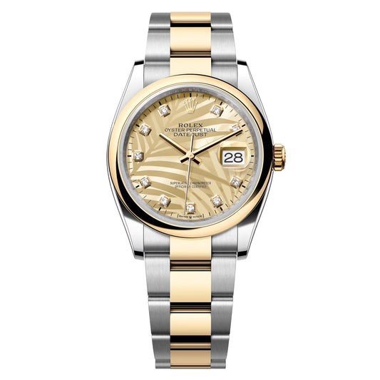 datejust 36 steel & yellow gold