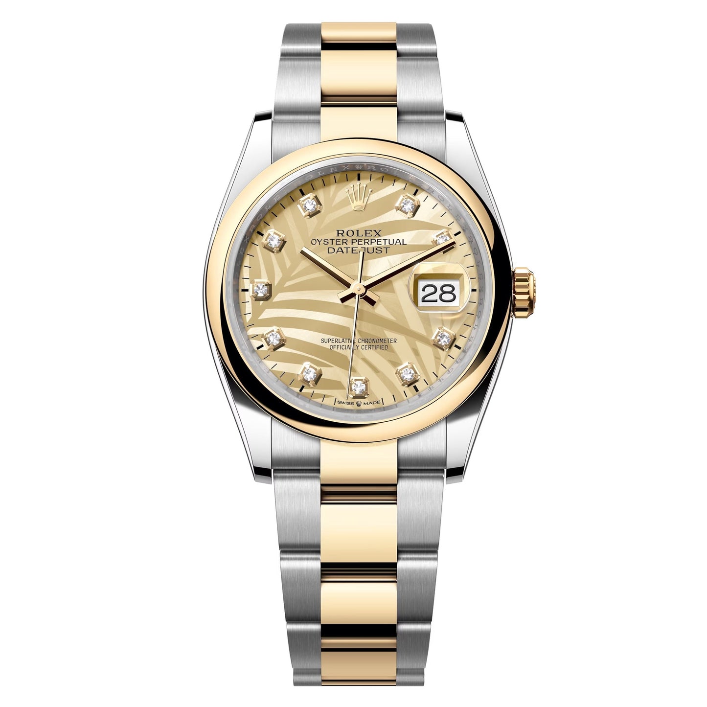 datejust 36 steel & yellow gold domed