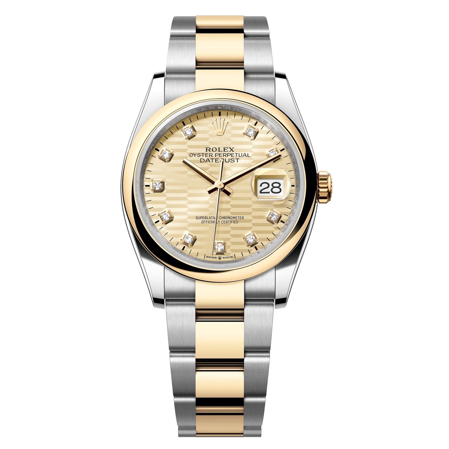 datejust 36 steel & yellow gold