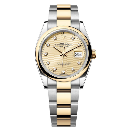 datejust 36 steel & yellow gold