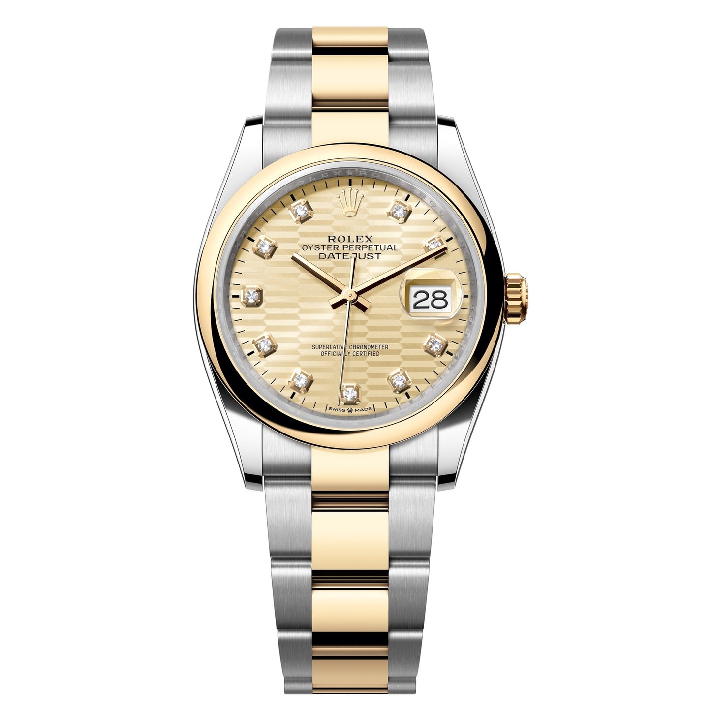 datejust 36 steel & yellow gold domed