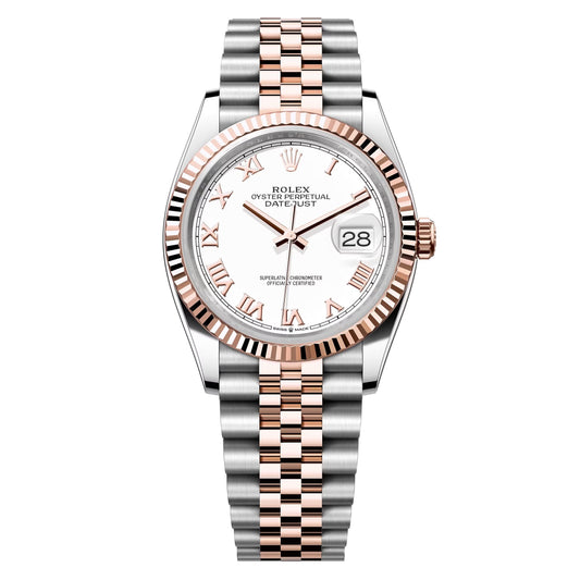 datejust 36 steel & rose gold jubilee