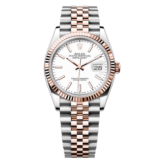 datejust 36 steel & rose gold jubilee