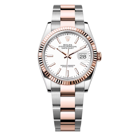 datejust 36 steel & rose gold