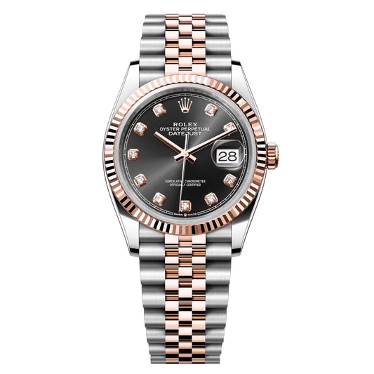 datejust 36 steel & rose gold jubilee