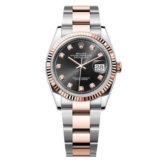 datejust 36 steel & rose gold