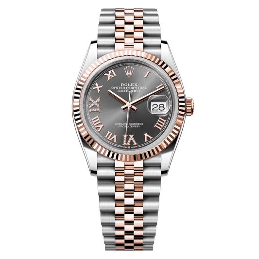 datejust 36 steel & rose gold jubilee