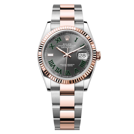 datejust 36 steel & rose gold