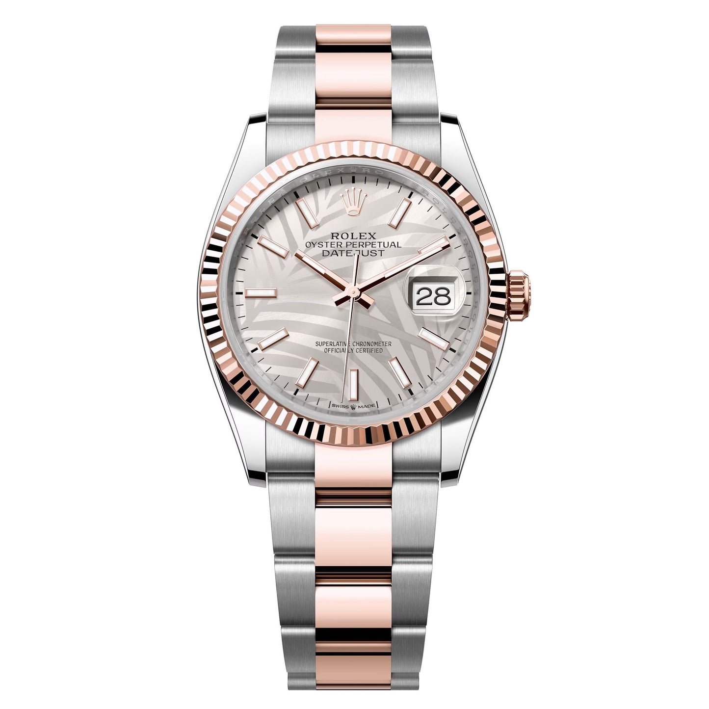 datejust 36 steel & rose gold