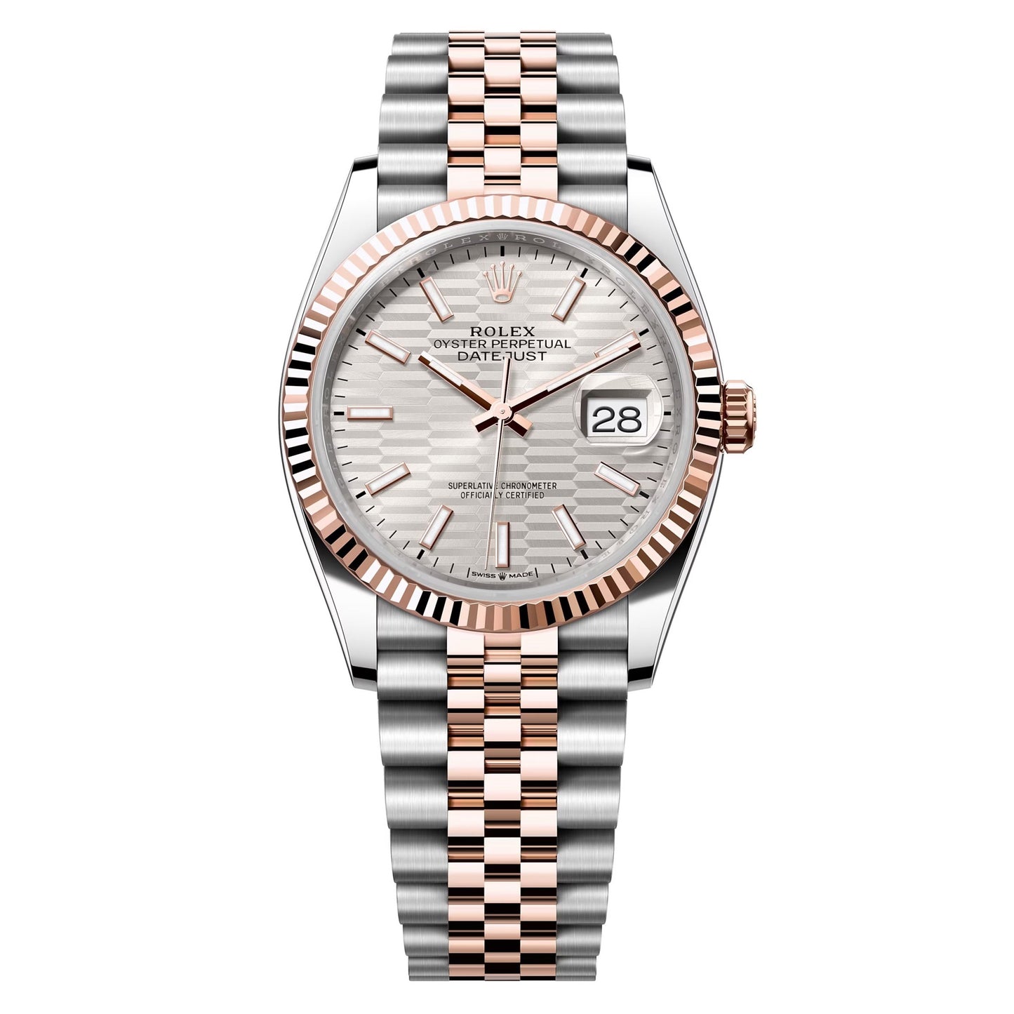 datejust 36 steel & rose gold jubilee