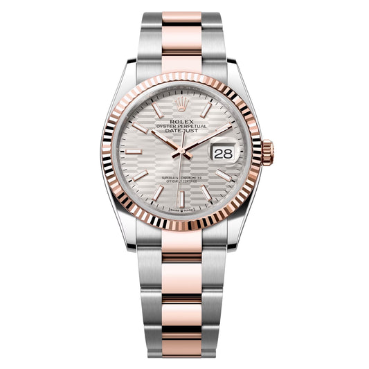 datejust 36 steel & rose gold