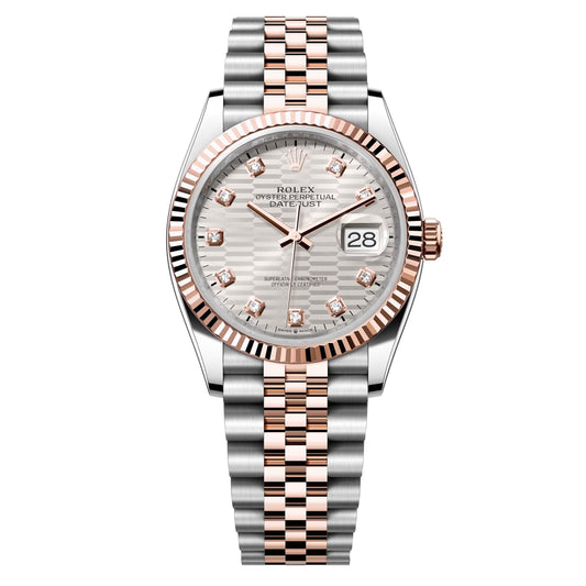 datejust 36 steel & rose gold jubilee