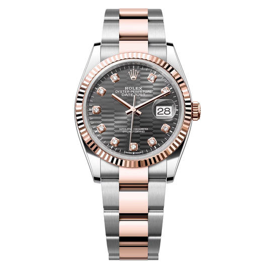 datejust 36 steel & rose gold