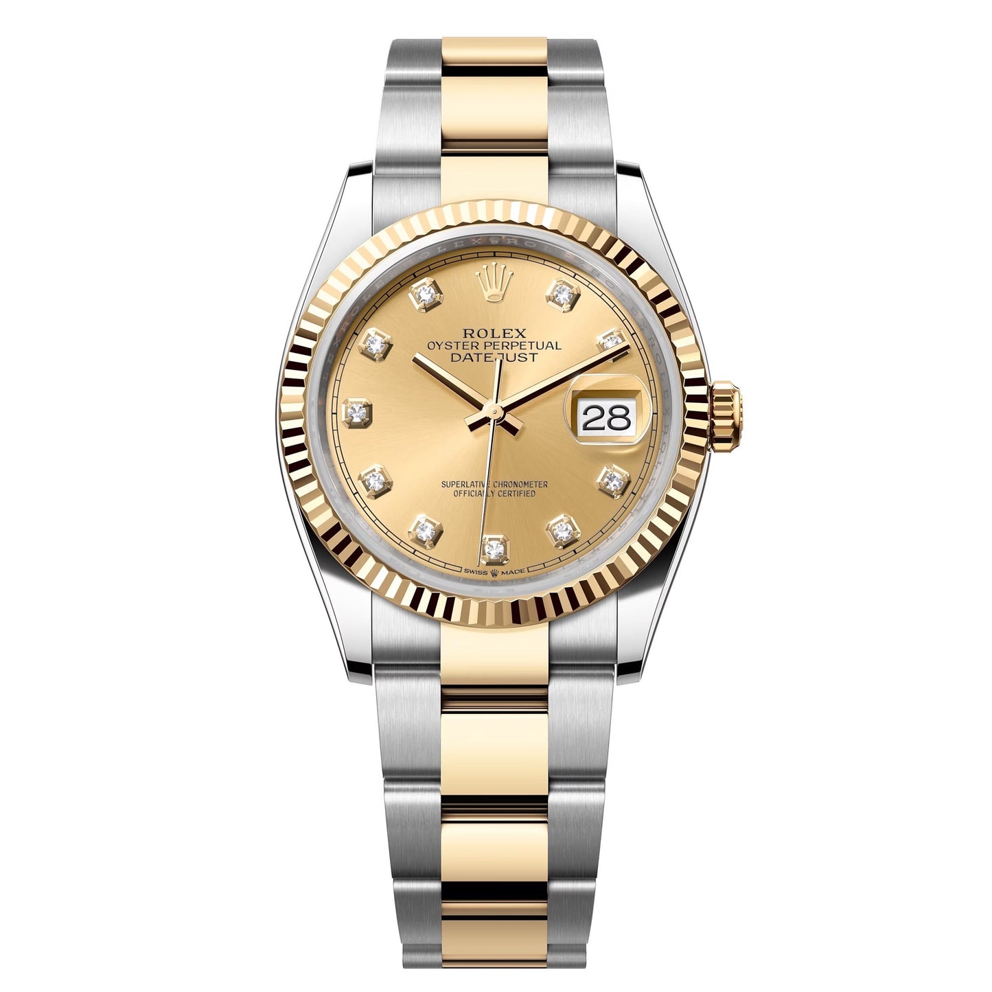 rolex datejust 36 steel&yellow gold