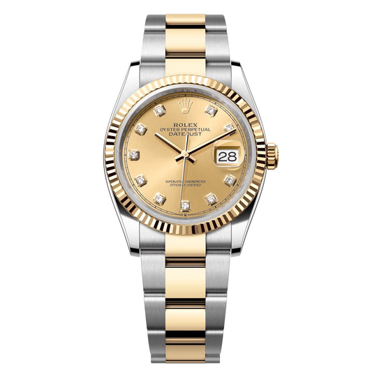 rolex datejust 36 steel&yellow gold