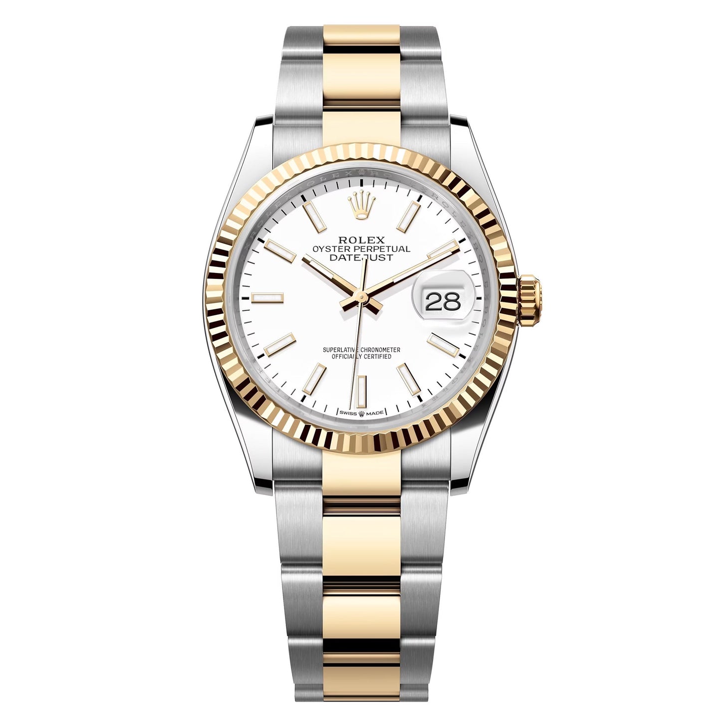 rolex datejust 36 steel&yellow gold