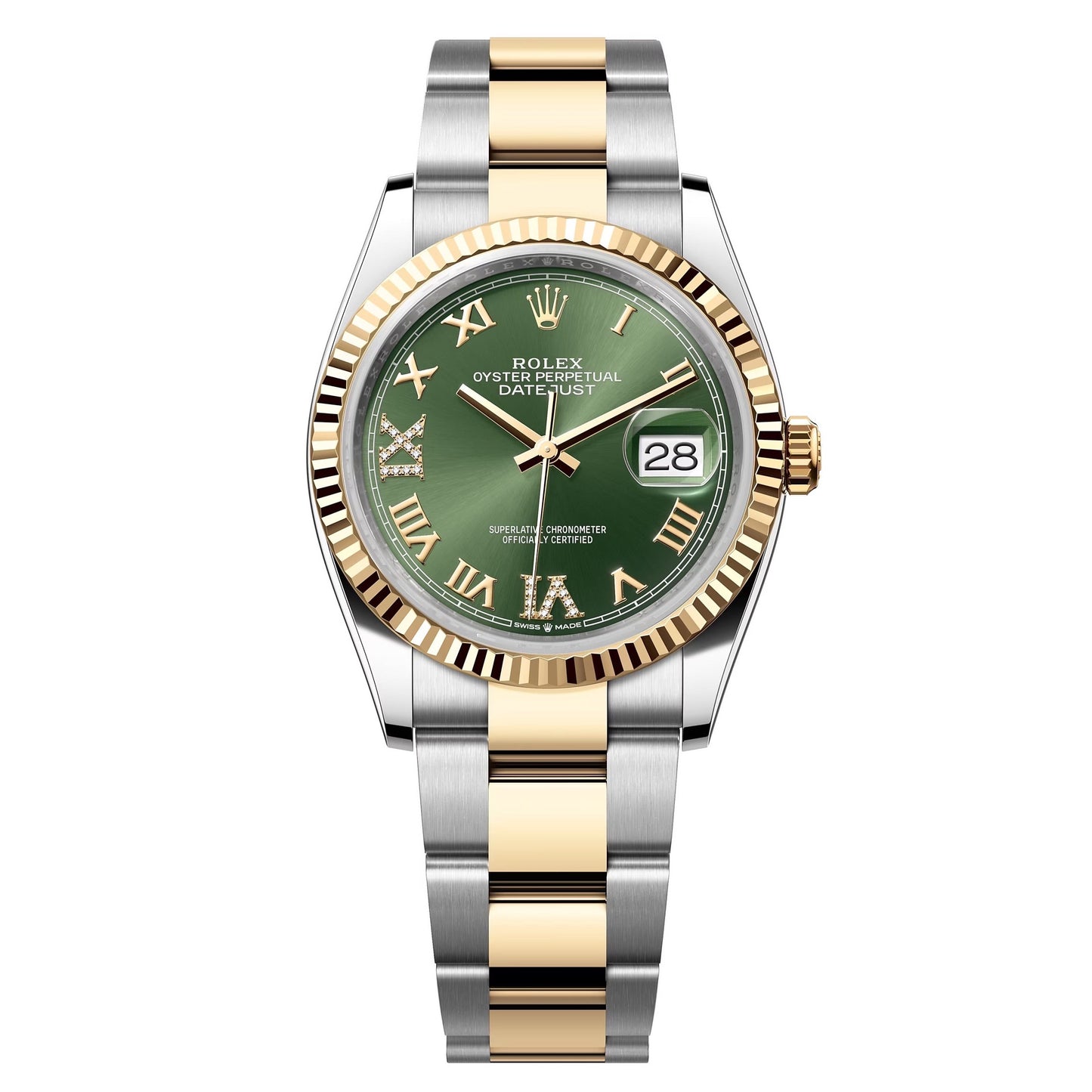 rolex datejust 36 steel&yellow gold