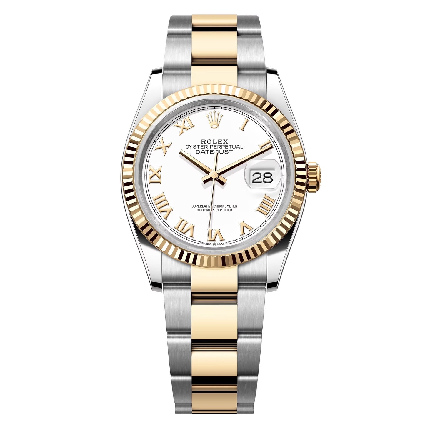 rolex datejust 36 steel&yellow gold