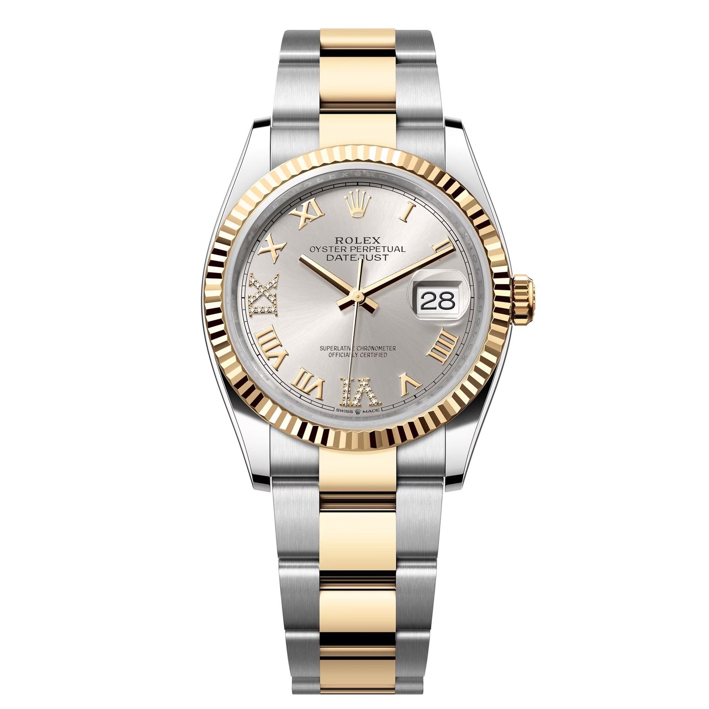 rolex datejust 36 steel&yellow gold