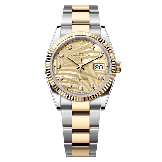 rolex datejust 36 steel&yellow gold