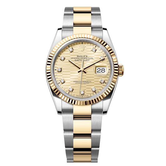 rolex datejust 36 steel&yellow gold