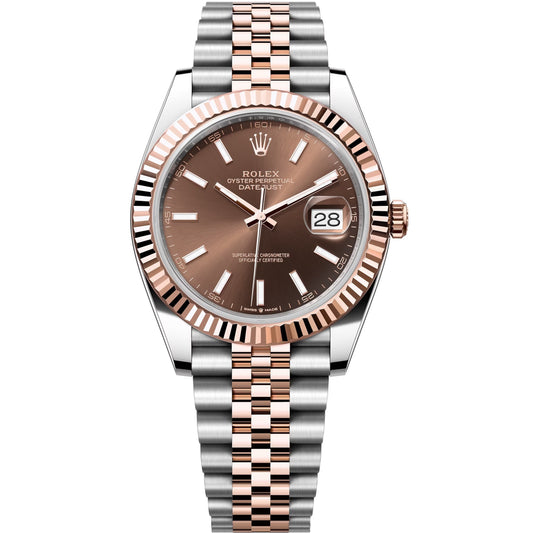 datejust 41 rose gold steel jubilee