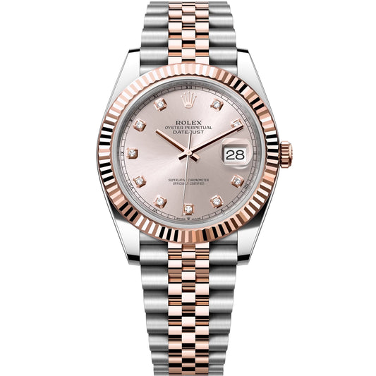 datejust 41 rose gold steel jubilee