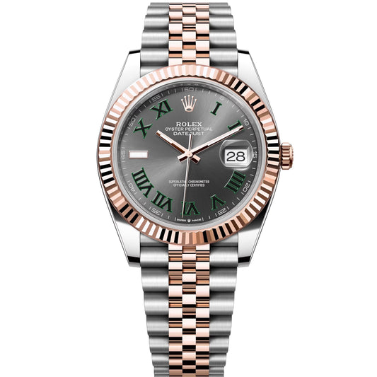 datejust 41 rose gold steel jubilee