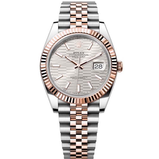 datejust 41 rose gold steel jubilee